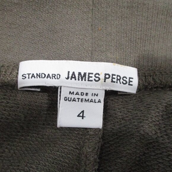 Standard James Perse French Terry Cutoff Raw Edge Sweatpants - Picture 3 of 5